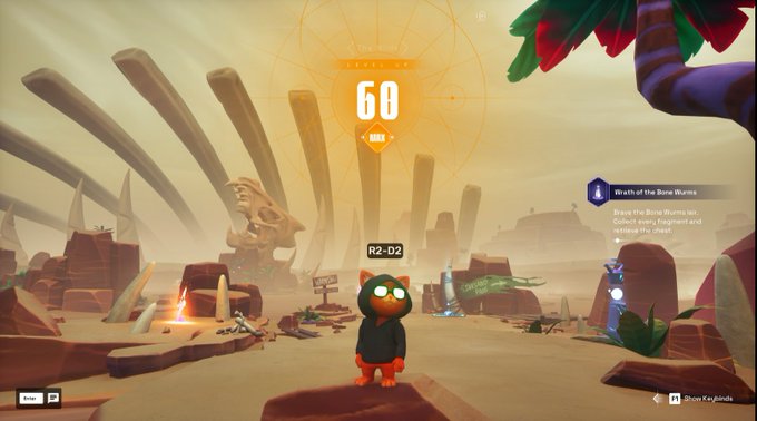 The image shows a cartoon character standing in front of a large screen with a game map displayed. The character appears to be wearing a black outfit and has a red hat. The background features mountains and other elements typical of a desert setting, creating an immersive gaming environment. A clock is also visible on the screen, indicating that it might be a time-sensitive game or activity.

The post seems to be discussing the progress made in the game, specifically mentioning the character's level as 60 and the maximum level reached being 60. The character has already completed this level, which could imply that they have been playing for some time. The post also mentions an increase in the limit on the maximum level, suggesting that more levels or challenges are available to be played within the game.