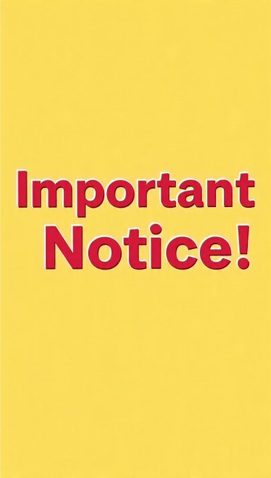 A bright yellow graphic with bold red text reading "Important Notice!" serves as an alert, accompanying a post about the upcoming delisting of tokens MEMEFI (MEMEMFI), X Empire (X), Sonic SVM (SONIC), Housecoin (HOUSE), and Syscoin (SYS) on the Kucoin convert platform on August 11th, 2026.