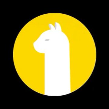 The image displays the Alpaca logo featuring a stylized white llama silhouette against a yellow circular background on a black field. This represents Alpaca, the brokerage infrastructure company that raised $135 million to support its push into tokenized markets and AI-first financial infrastructure.