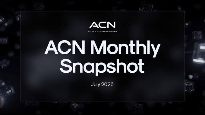The image displays the "ACN Monthly Snapshot" for July 2026, aligning with the post about CEO Paul Farhi highlighting monthly updates.