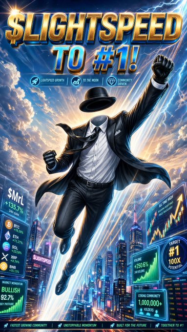 The image features an advertisement for a video game called "Lightspeed To 1!". The poster showcases a man dressed as a businessman, wearing a suit and tie, flying through the sky with a sword in his hand. The background of the poster is filled with various city buildings and skyscrapers, creating a sense of urban atmosphere. The text on the poster includes phrases such as "I want to prove the grassroots have a chance to be King of the Hill" and "focus on what is in the image". These phrases suggest that the game aims to promote the idea of the power of the people against the influence of money, using the businessman character as a symbol.