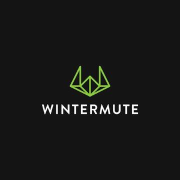 The image displays the Wintermute logo, featuring a stylized geometric fox or angular emblem in green above the company name "WINTERMUTE" in white text on a dark gray background. The post references Wintermute, a major cryptocurrency market maker, in the context of discussing how market makers often take short positions to collect funding fees or hedge rather than betting on price declines.