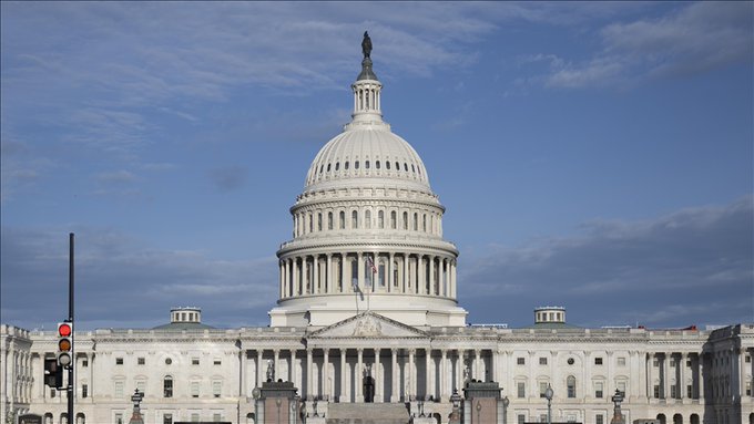 The image shows the U.S. Capitol Building, the iconic seat of the U.S. Congress, where the House of Representatives will hold a field hearing on the CLARITY Act—a key piece of legislation aimed at providing clear cryptocurrency regulation in the United States.