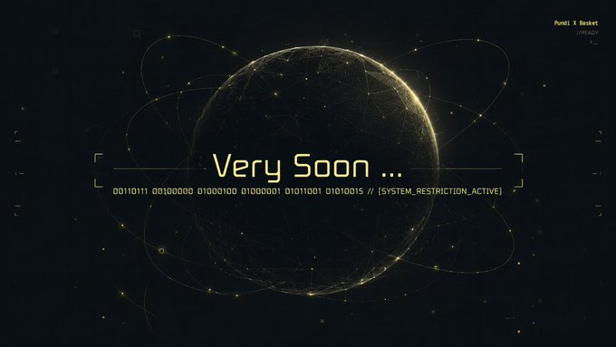 A digital graphic featuring a glowing wireframe globe on a black background with text "Very Soon ...", binary code, and "// [SYSTEM_RESTRICTION_ACTIVE]".