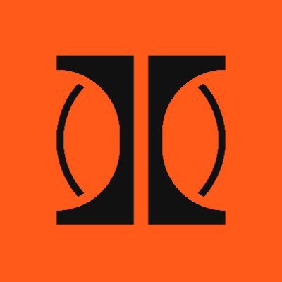 A stylized logo featuring two black "D"-shaped figures with curved parentheses inside them, set against a bright orange background. The accompanying post about the Ostium DEX exploit is unrelated to this image, which appears to be the logo for the sports media company The Athletic.