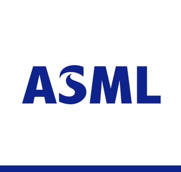 The image features a logo with a blue wave shape and letters spelling out "ASML" written in capital letter form. The text displays that "ASML will host a private employee discussion with...", which could be related to an ongoing project or collaboration between ASML and companies like Tesla and SPCX. The background of the image is white, and there are also smaller blue text elements in the image.