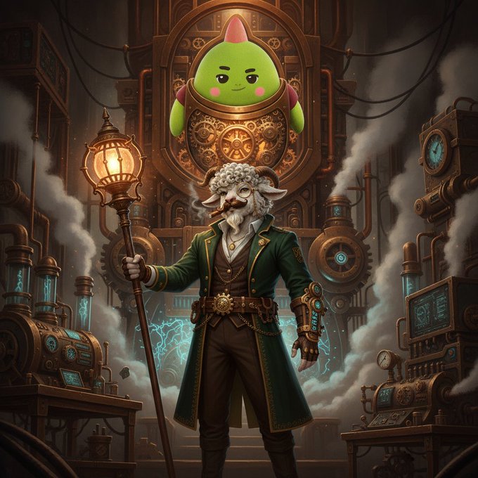 The image features a man dressed as a dinosaur, holding a lantern and standing next to a clock. The dinosaur character has a beard and mustache, giving him a unique appearance. In front of the dinosaur, there are two clocks - one on each side of his head. A green frog is also present in the scene, located near the center of the image.

The post seems to be discussing the concept of "Dino sleep" or how habits work, and it mentions that the habit builds itself instead of being forced daily. The dinosaur character's behavior can be seen as an example of this idea, where he is rewarded with sleep for his good habits rather than being forced to do something every day. This approach might help in maintaining a healthy lifestyle and achieving personal goals more effectively.