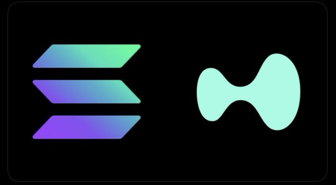 The image features a square sticker with two distinct logos, one of which is a blue triangle with an "S" inside, and the other being a green circle with a "O" inside. The stickers are placed side by side on a black background, creating a visually striking contrast between the vibrant colors and the monochrome setting.