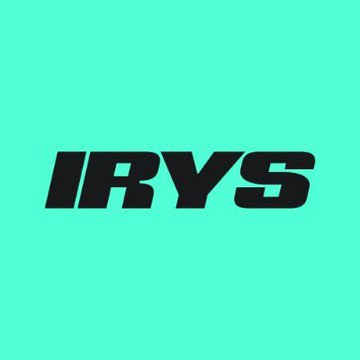A bold black "IRYS" logo displayed on a mint green background. The post suggests IRYS is one of the poster's top 4 wins in web3, showcasing it as a standout success in the space.