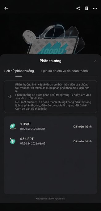 The image shows a phone screen with an app called "Phân Thêng" displayed, which appears to be a currency conversion tool or calculator. The text box below the app displays information about the currency conversion process, including the current exchange rate between two different currencies and the amount of money being converted.