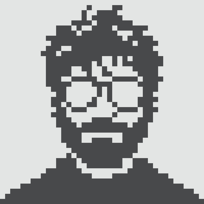 A pixel art avatar of a man with glasses and a beard, representing "Normie #4663" with 69 pixels customized by edmckenway.eth on the normies.art platform.