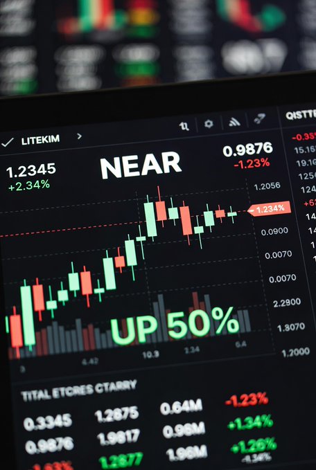 xtrkim.com's Near chart displays a black background with red and green lines, displaying the price of Bitcoin at 1,2,3,4,5,6,7,8,9,10,11,12,13,14,15,16,17,18,19,20,21,22,23,24,25,26,27,28,29,30.