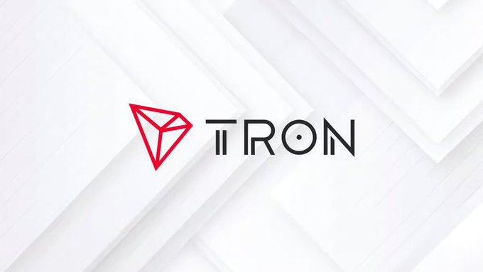 The image features a logo for a company named "TRON" that is displayed against a white background with black text. The logo consists of a red triangle, which is the main element of the design. The company's name is written in black letters below the triangle. This logo and accompanying post discuss the evolution of digital asset treasuries over time, highlighting how what was once considered speculative has now become more mainstream.