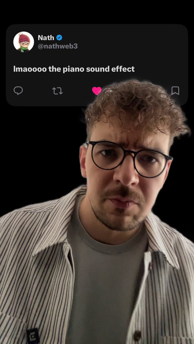 The image features a man wearing glasses, a striped shirt, and a ponytail. He has curly hair and appears to be looking directly at the camera with an expression of surprise or confusion. The caption below his photo reads "It's real bro". This means that the person in the picture is identified as himself, and he is expressing his emotions through the image.