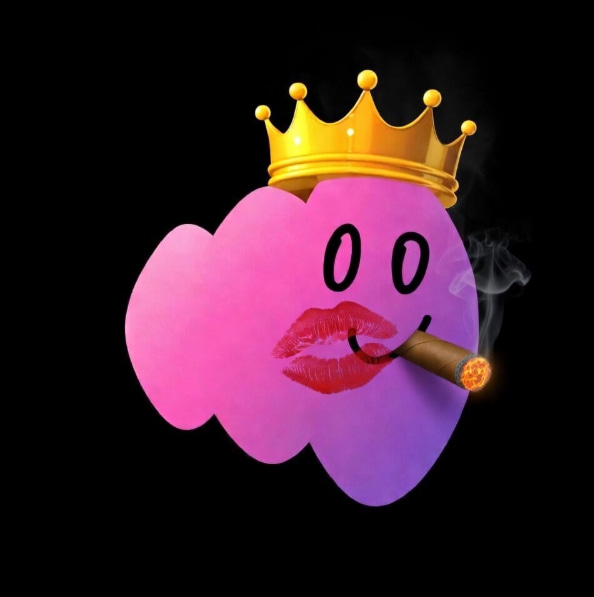 The image features a cartoon character with a big smile and a crown on its head, holding a cigar and wearing lipstick. The character appears to be smoking a cigarette while wearing a crown, giving off an impression of royalty or importance. The caption below the image reads "Most of us have spent years sharing opinions on CT for free. What caught my attention about @voicehavefun is the idea of turning opinions, discussions, and community participation into the actual product experience." This message seems to be related to a social media platform called Voice Have Fun that encourages users to share their opinions and participate in discussions about various topics. The image could potentially be used as an advertisement or promotional material for Voice Have Fun.
