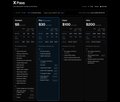 A pricing breakdown chart titled "X Pass" comparing different tiers—Base, Pro, Pro+, Advanced, and Ultimate—displaying monthly and annual prices along with features like Ad-Free Browsing and Media Uploads. The image visually supports the post's discussion of subscription options, specifically highlighting the "Cursor" detail mentioned and the tiered structure relevant to switching from X Premium or SuperGrok.