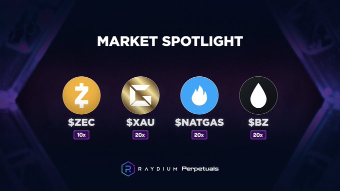 The image features a poster for a cryptocurrency exchange, which includes four different cryptocurrencies represented by circles of varying sizes against a dark purple background. The text "Market Spotlight" is written at the top of the poster, indicating that this is an advertisement or promotional material related to the cryptocurrency market.