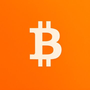 The image shows a close-up view of a white letter "B" against an orange background. The caption below the image states that Bitcoins have crashed for $63,000. This information suggests that the value of Bitcoins has dropped significantly, possibly due to various factors such as market conditions or a decrease in demand for Bitcoin.