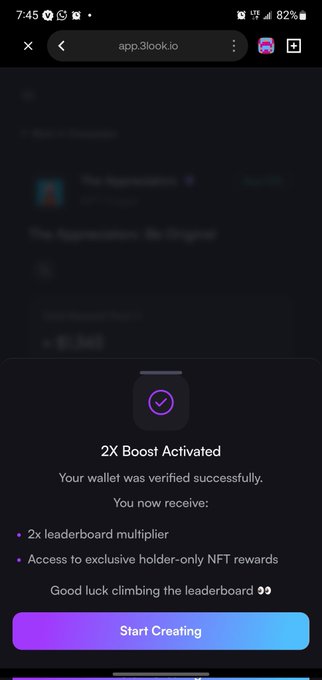 The image shows a phone screen with an app called "APBOOK" displayed at the top of the screen. The app appears to be related to leaderboards or ranking systems, as indicated by the purple and black buttons surrounding the text on the screen. The main focus is on the "2x Booster Activated" button in the center of the image, which seems to be a feature that enhances the user's experience within the app.