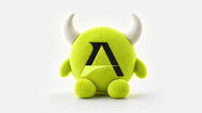 A green plush horned mascot featuring a stylized "A" logo sits on a white background, matching the post's "It's time for RWA season" message by symbolizing a fresh, bullish launch for the Real World Assets ("RWA" / "A") narrative.