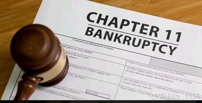 A wooden gavel rests on a "Chapter 11 Bankruptcy" court form, visually representing the postponed Terraform Labs hearing regarding late crypto loss claims scheduled for July 8, 2026.
