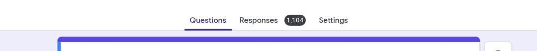 A cropped screenshot shows a navigation bar with tabs labeled "Questions," "Responses" (showing 1,104), and "Settings." The image appears unrelated to the post about a $SOL wallet giveaway, as it simply displays a form or survey interface header without any relevant giveaway details.