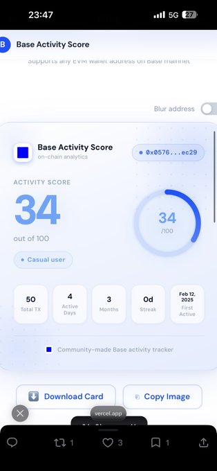 The image shows a phone screen with an app called Base Activity Score displayed, which provides information about the user's activity levels throughout the day. The app also has a feature that allows users to download their data for further analysis or sharing with others.