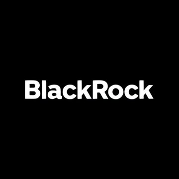 The 'BlackRock' company logo displayed in white text on a black background.