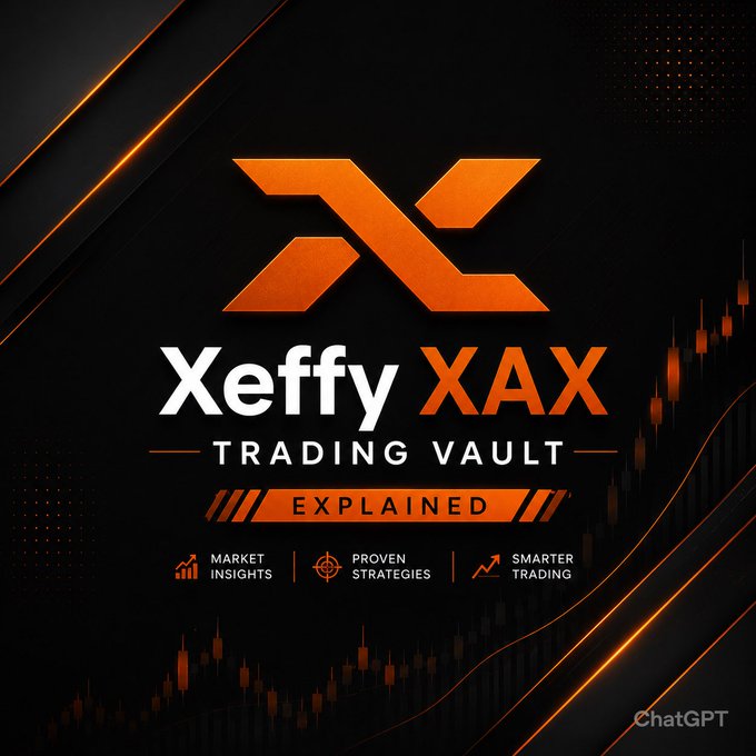 The image features a poster for an XAX Trading Vault that explains XEFFY's trading concept in simple terms. It demonstrates a chart of X axes with various lines, which represents the fluctuating value of cryptocurrency prices over time (Xax). This visual representation highlights how X EFFY works and its purpose within the XAX ecosystem, ultimately emphasizing transparency, measurability, and real economic activity as core principles for successful trading strategies.