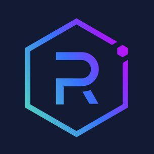 The image shows the Raydium logo, a purple-to-cyan gradient hexagonal design with the letter "R" inside. It corresponds to the post's mention of Raydium (ticker: RAY) securing third place in Solana DEX trading volume.