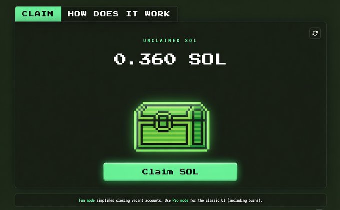 !!!CLAIM! How does it work Unclaimed solan!". The image is an illustration of a claim form that needs to be filled out by clicking on the Claim button at the bottom of the screen, with a green dollar sign placed above the claim form. The image also contains text that explains how one can reclaim lost or unused Solenas in the @solana ecosystem and where they should be sent for retrieval.
