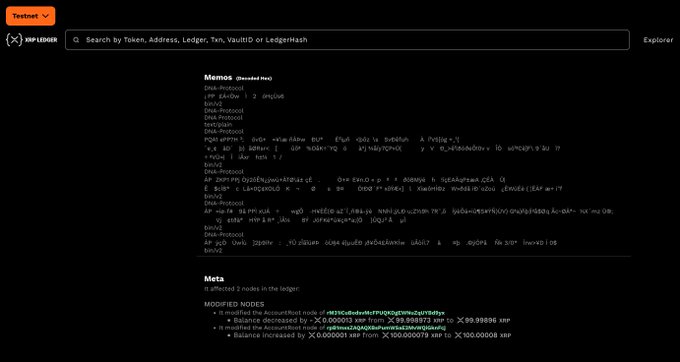 The image shows a screenshot of a website, likely related to digital identity verification or testing. The site displays an error message indicating that the system cannot be accessed at this time. This could mean that the user is being blocked or that their account may have been suspended for violating certain rules or policies. The post about Uganda using @DNAOnChain for digital identity verification and testing of the XRPL ledger suggests a connection between these two events, but it's unclear how they are related to each other in the image itself.