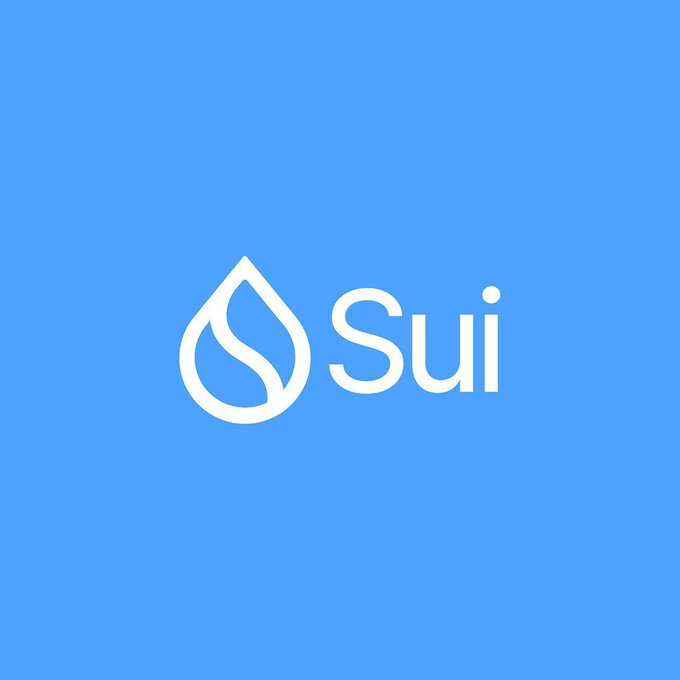 A blue square logo displays a white water drop icon next to the word "Sui".
