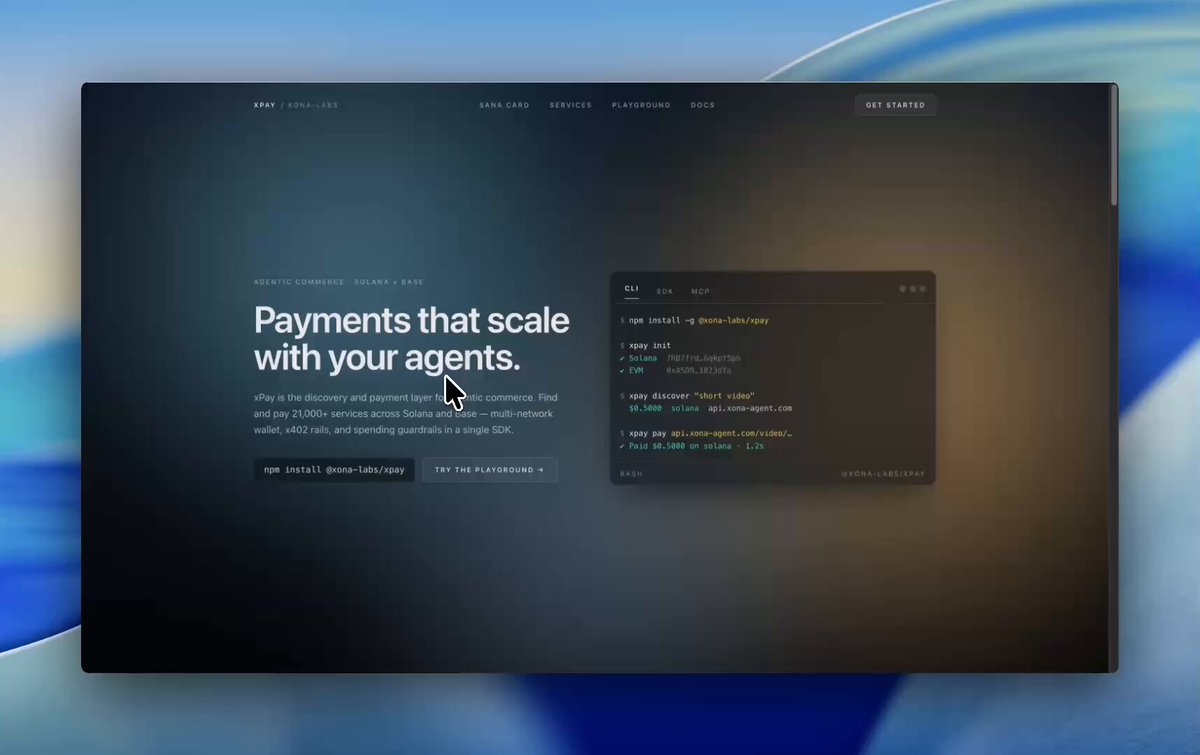 The image shows a screenshot of a page on an Ace x@xona_agent integration system. The page displays information about different services offered by the Ace agent. It also explains how agents can search for various types of content, such as chat messages, images, videos, music, and even live prices. The page provides technical details on the integration process, including a search feature that allows users to find specific services or content directly through text descriptions provided by the integration system.