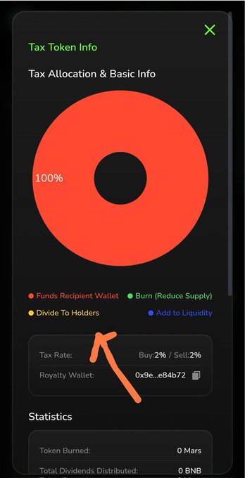The image shows a phone screen with a red circle that displays information about tax allocation, including details of how to divide funds between different accounts or holders. The text indicates that the user has divided their funds into two separate accounts, one for each account holder. This division is done automatically and without any manual intervention from the user.