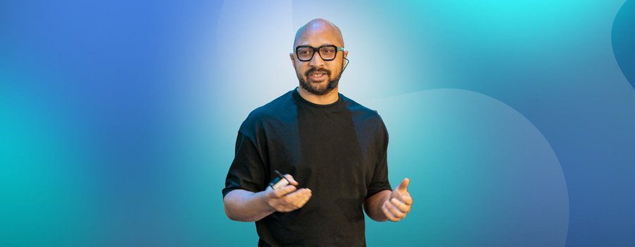 Adeniyi Abiodun, Co-Founder and Chief Product Officer of Mysten Labs, speaks during the Sui Basecamp conference, where he's set to reveal new developments for Sui's financial ecosystem. The accompanying post highlights his announcement that Sui's next finance chapter will be unveiled at Sui Basecamp this October.