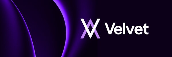 The image features a purple banner with white text that reads "Velvet" and "x". The background of the image is dark, which contrasts with the light purple color of the banner. The text "DeFAI" appears below the banner, possibly indicating the name or company associated with Velvet Capital. The overall design suggests that Velvet Capital is actively involved in building a new operating system within the crypto space and has gained significant attention from the market.