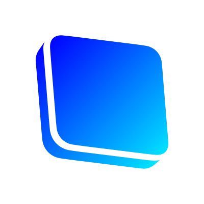 A blue gradient square icon with rounded corners and layered design, representing the Base ecosystem logo, which the post highlights as a leading crypto platform with high ETH/BTC trading volumes and diverse Web3 offerings.