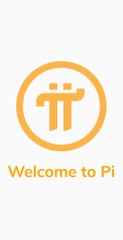 The image shows the orange Pi Network logo (a stylized "π" symbol) above the text "Welcome to Pi," representing the Pi cryptocurrency platform as part of a post highlighting projects building multi-utility ecosystems with native tokens to promote scarcity and real-world value.