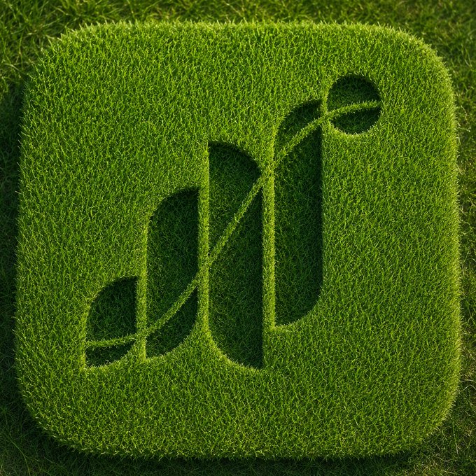 A square icon designed to look like lush green grass with the word "Grass" carved into it in a leafy typeface. The image visually represents the Grass brand being discussed in the post, where the user defends it against scam allegations and invites critics to share their reasoning.
