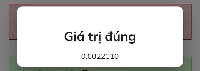 A screenshot from the Pi Network app displays a tooltip with the Vietnamese text "Giá trị đúng" ("Correct value") showing the number 0.0022010, which relates to the announced reduction in Base Speed for August 2026.