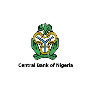 The official logo and emblem of the Central Bank of Nigeria, featuring an eagle, a shield, and green hands against a white background.