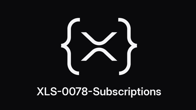 A logo featuring a stylized X enclosed in curly braces with the text 'XLS-0078-Subscriptions' displayed below on a black background.