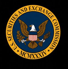 The official seal of the U.S. Securities and Exchange Commission (SEC), featuring an eagle and the Roman numerals MCMXXXIV (1934).