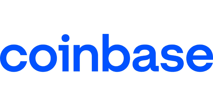 The blue Coinbase logo on a white background.