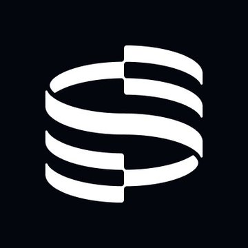 The image features the Securitize logo, a stylized white "S" composed of interconnected curved bands on a dark background. It visually represents the company's brand as it announces its new registration as an SEC-regulated investment adviser.