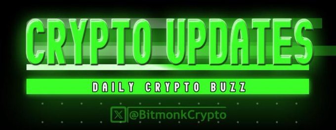 A bold green and black graphic titled "CRYPTO UPDATES — DAILY CRYPTO BUZZ" with the handle @BitmonkCrypto serves as a header banner, visually branding the recap of BTC's rebound from $57.7K to above $63K and the broader market sentiment shift covered in the post.