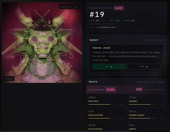 The image features a webpage that includes a detailed screenshot of a graphic representation of a dragon with two horns on its head, accompanied by text containing information about trading for dragons. The website's title "Trading for dragons" suggests this page is related to the topic of trading or purchasing items from dragon owners. In addition, there are other descriptions and text in different parts of the image that provide additional context and details about the post.