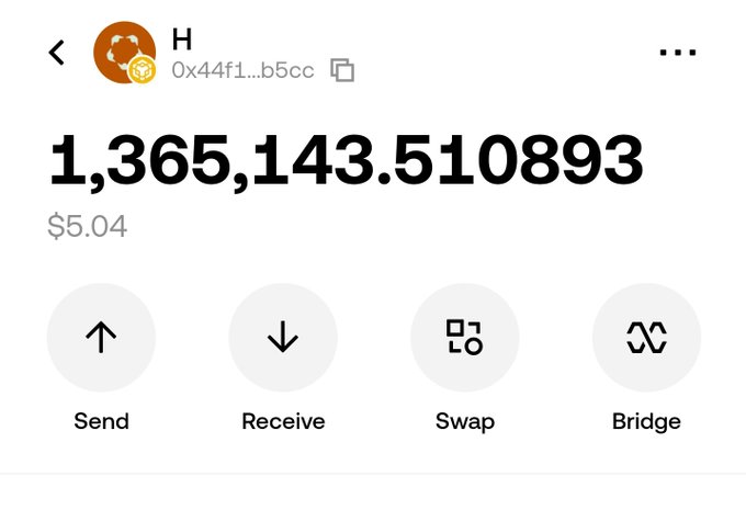 The image shows an email or text message from someone named "H". It appears that H has sent money through a payment method called Bitcoin Cash, which is a peer-to-peer digital currency system. The message contains information about the transaction, including details such as the amount of money being sent and the recipient's address. The post also asks a question about the fate of holders on the BSC network, possibly referring to Bitcoin Cash or another similar cryptocurrency.