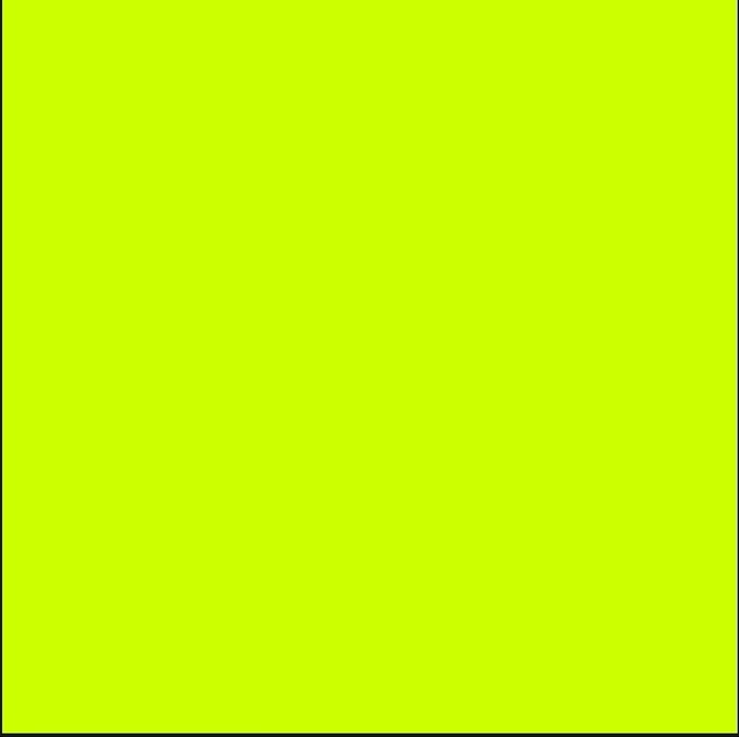 A solid yellow-green square is displayed, which corresponds to one of the two NFT squares being offered in the post's giveaway to a single winner within 48 hours.